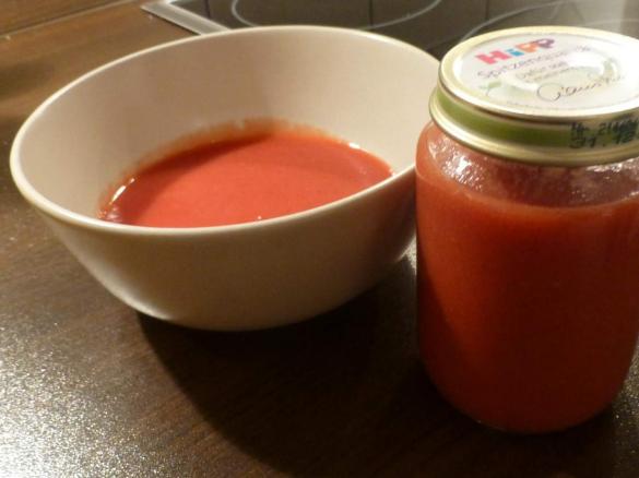 Erdbeer-Birnen-Puree