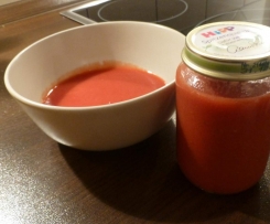 Erdbeer-Birnen-Puree