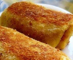 Pfannkuchen mit Sauerkraut (Krokiety z kapusta)