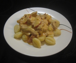Geschnetzeltes mit Gnocchi
