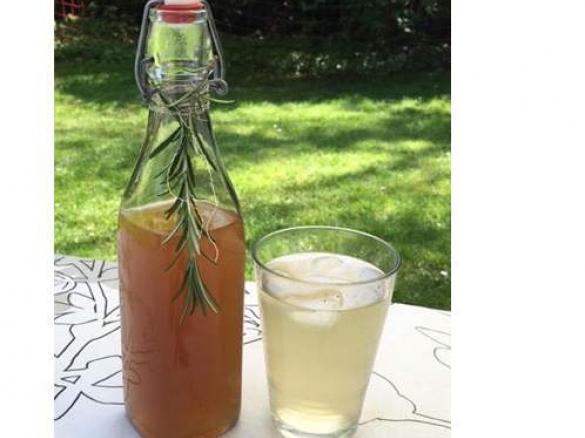 Ingwer-Rosmarin-Sirup