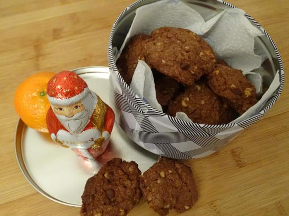 Schokoladige Walnussplätzchen