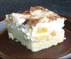 Fantaschnitte mit Pfirsichschmand