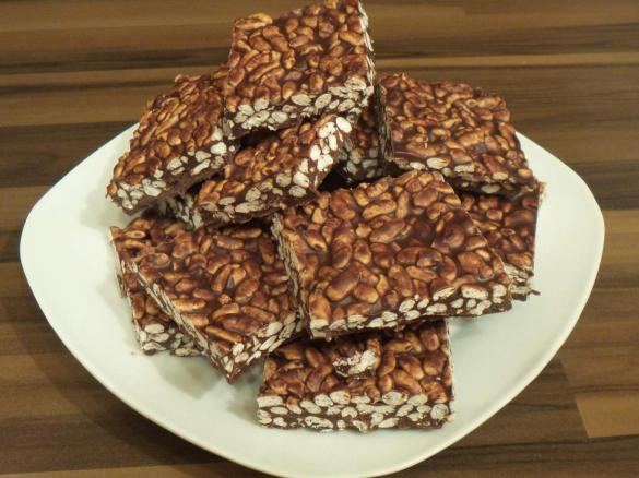 Reis-Schoko-Vierecke (vegan)