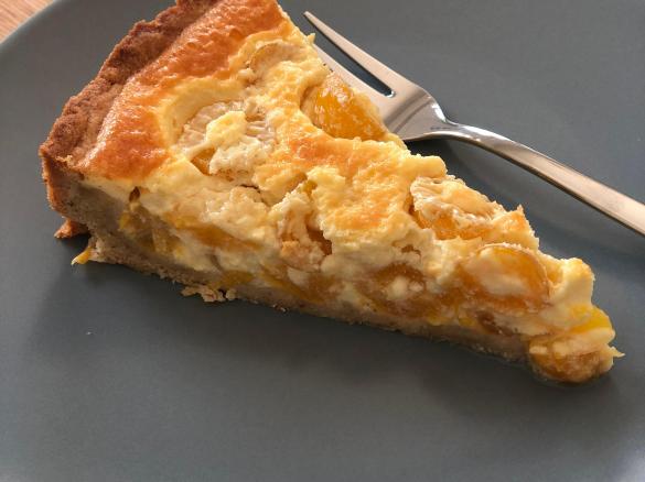 Mirabellen-Kuchen mit Sahne-Schmand-Guss