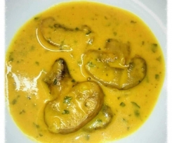 Champignon Soße mit Kurkuma