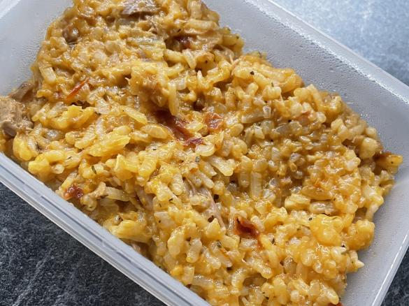 Thunfisch Risotto mit getrockneten Tomaten