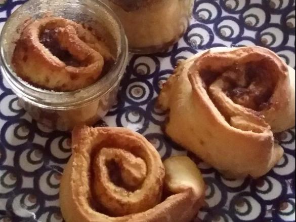 vegane Zimtschnecken (im Glas)