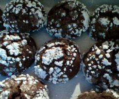 Schokoladenschneebälle - Chocolate Crinkles