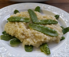 Zuckerschoten - Zitronenrisotto