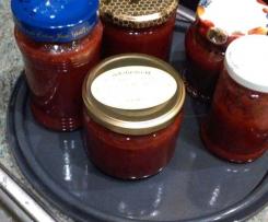 Pflaumenmarmelade mit Minze