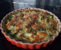 Brokkoli Lachs Quiche