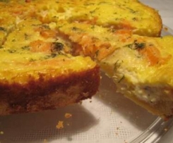 Lachstorte Lachsquiche