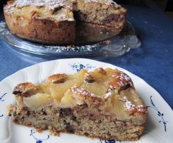 Obst-Schoko-Walnuss-Kuchen