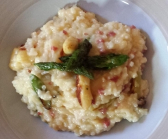 Risotto mit gebratenem Spargel