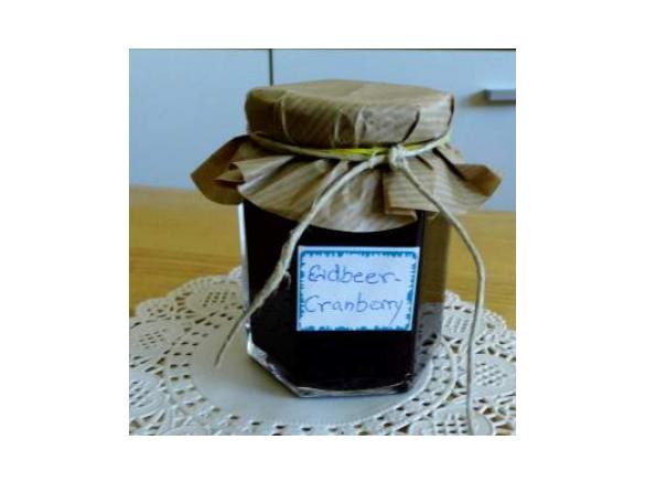 Erdbeer-Cranberry-Konfitüre