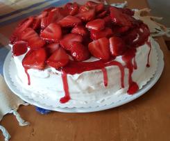 Erdbeer-Pfirsichtorte