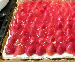 Erdbeerkuchen mit Vanillecreme