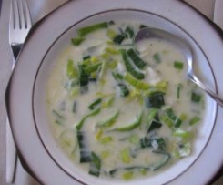 Variation von Lauchcremesuppe  (Rezept des Tages 16.09.2013)