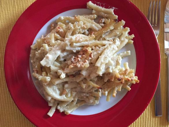 4-Käse-Makkaroniauflauf mit Nusskruste WW-tauglich