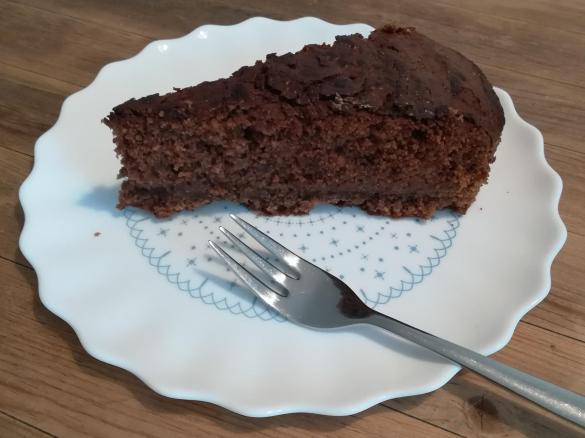 Variation Schoko-Zucchini-Blechkuchen (vegan)