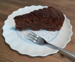 Variation Schoko-Zucchini-Blechkuchen (vegan)