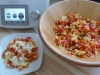 süsser fruchtiger Sommersalat mit Joghurtdressing, Rohkostsalat