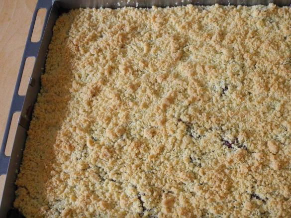 Variation von Streuselkuchen