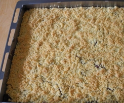 Variation von Streuselkuchen