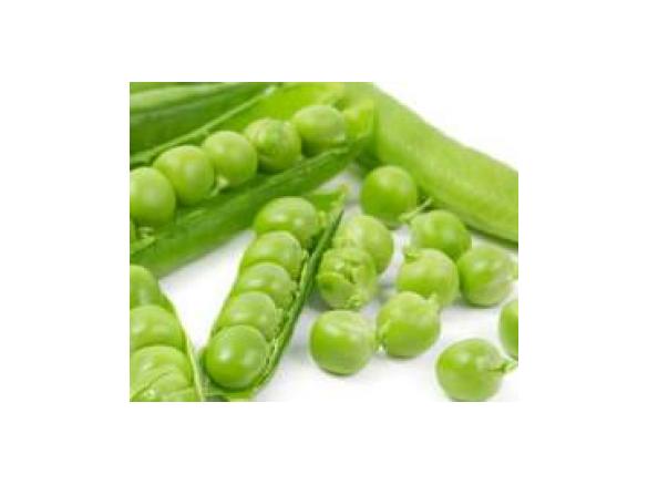 Erbsensuppe mit Garnelen