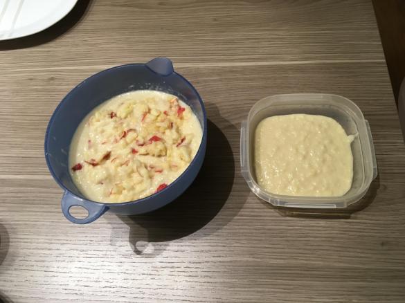 Variation 0vernight - Frühstück mit Apfel und Banane