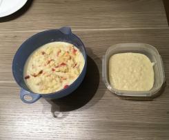 Variation 0vernight - Frühstück mit Apfel und Banane