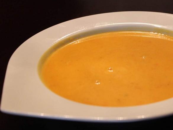 Kürbissuppe mit Orangensaft -  auch vegan möglich
