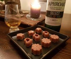 Rauchige Laphroaig-Whisky Pralinen
