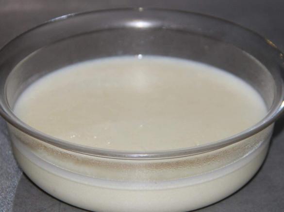 Griespudding Weiße Schokolade