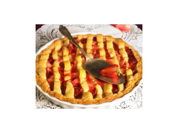 Rhabarber-Erdbeer-Pie