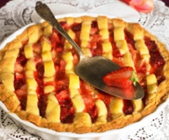 Rhabarber-Erdbeer-Pie