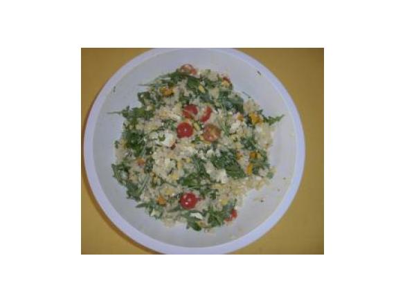 Graupen Rucola Salat