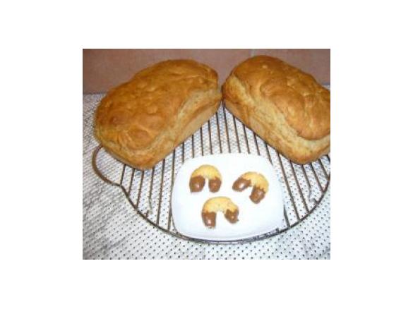 Butterkipferl mit Orangen-Nougat Spitzen