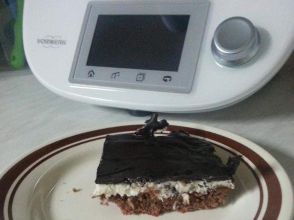 Schwarz-Weiß Kuchen (Schokokuchen mit Kokos-Gries-Creme)