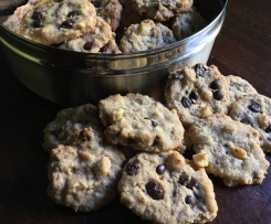 Triple Chocolate Macadamia Cookies