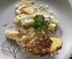 Kartoffel-Lachs-Auflauf mit Kräutern