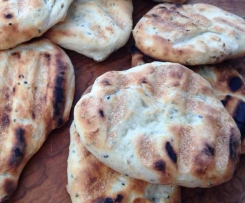 Fladenbrot / Sesam-Fladen vom Grill