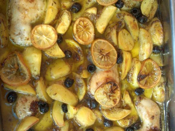 griechisches Zitronen-Knoblauch-Huhn