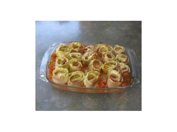 Lasagne-Röllchen mit Frischkäse-Füllung