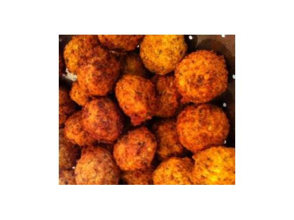 Falafel (Kichererbsenbällchen, vegan)