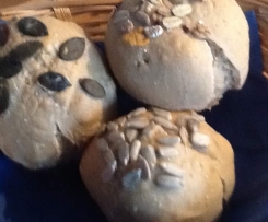 Schnelle Vollkorn Brötchen mit Nacktgerste