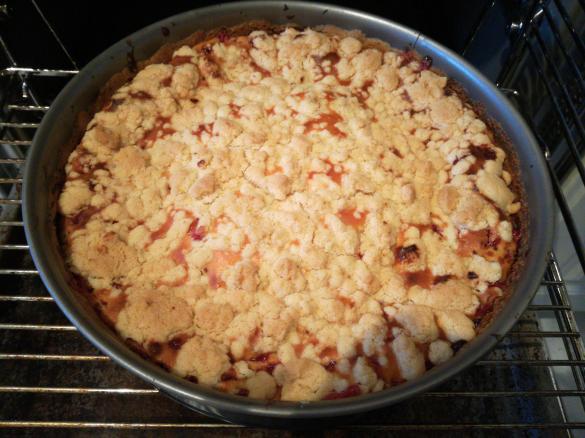 Johannisbeer-Käsekuchen mit Streuseln