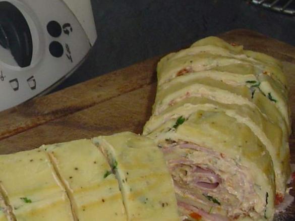 Pfannkuchenrolle vom Blech