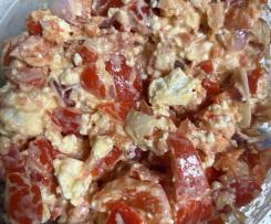 Paprikasalat mit Feta